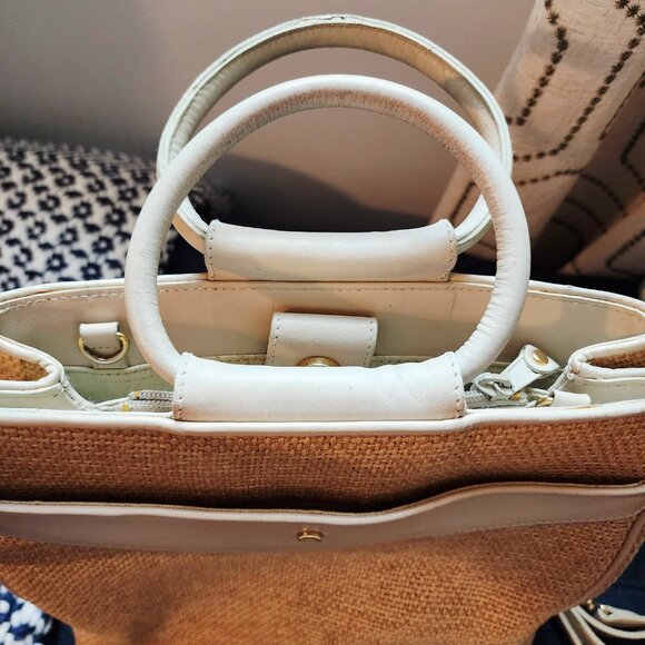 Vintage 90’s Etienne Aigner Bag- Straw & Leather - Picture 3 of 16